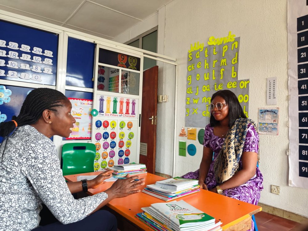 Parents at a Flourish Playhouse Primary open house
