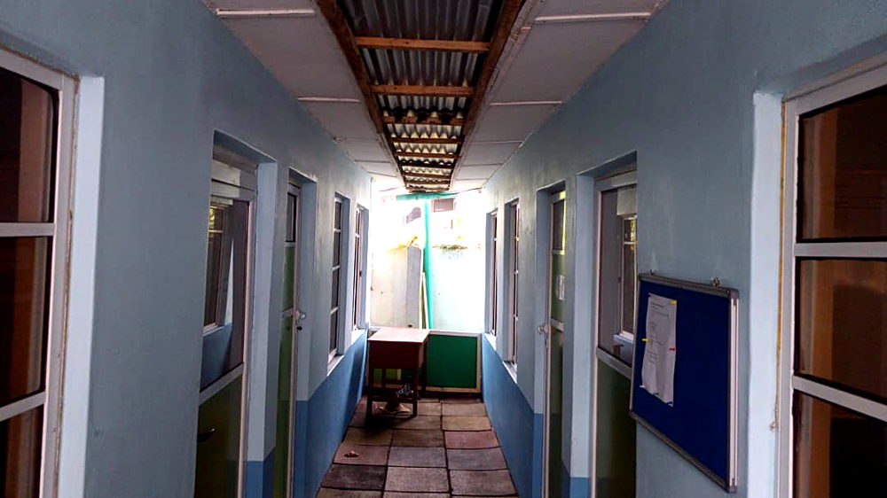 Primary block corridor with notice board at Flourish Playhouse